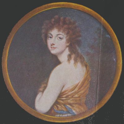Miniature of Rozalia Lubomirska née Chodkiewicz by Wincenty de Lesseur